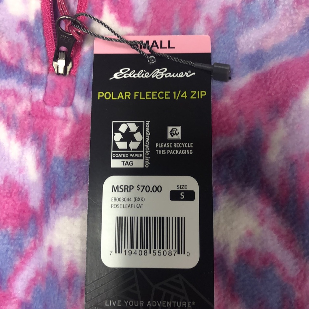 Eddie Bauer Polar Fleece 1/4 zip top - Picture 4 of 5